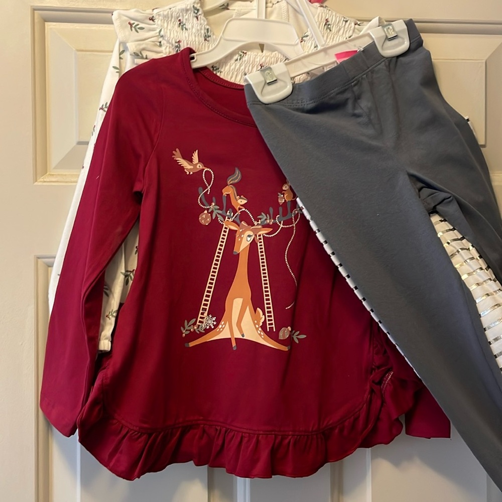 3T 4 piece set. Two shirts, 2 pants